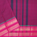 Magenta With Pink  Pure Chettinad Cotton Saree without Blouse