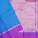 Blue with Purple Soft Silk Saree