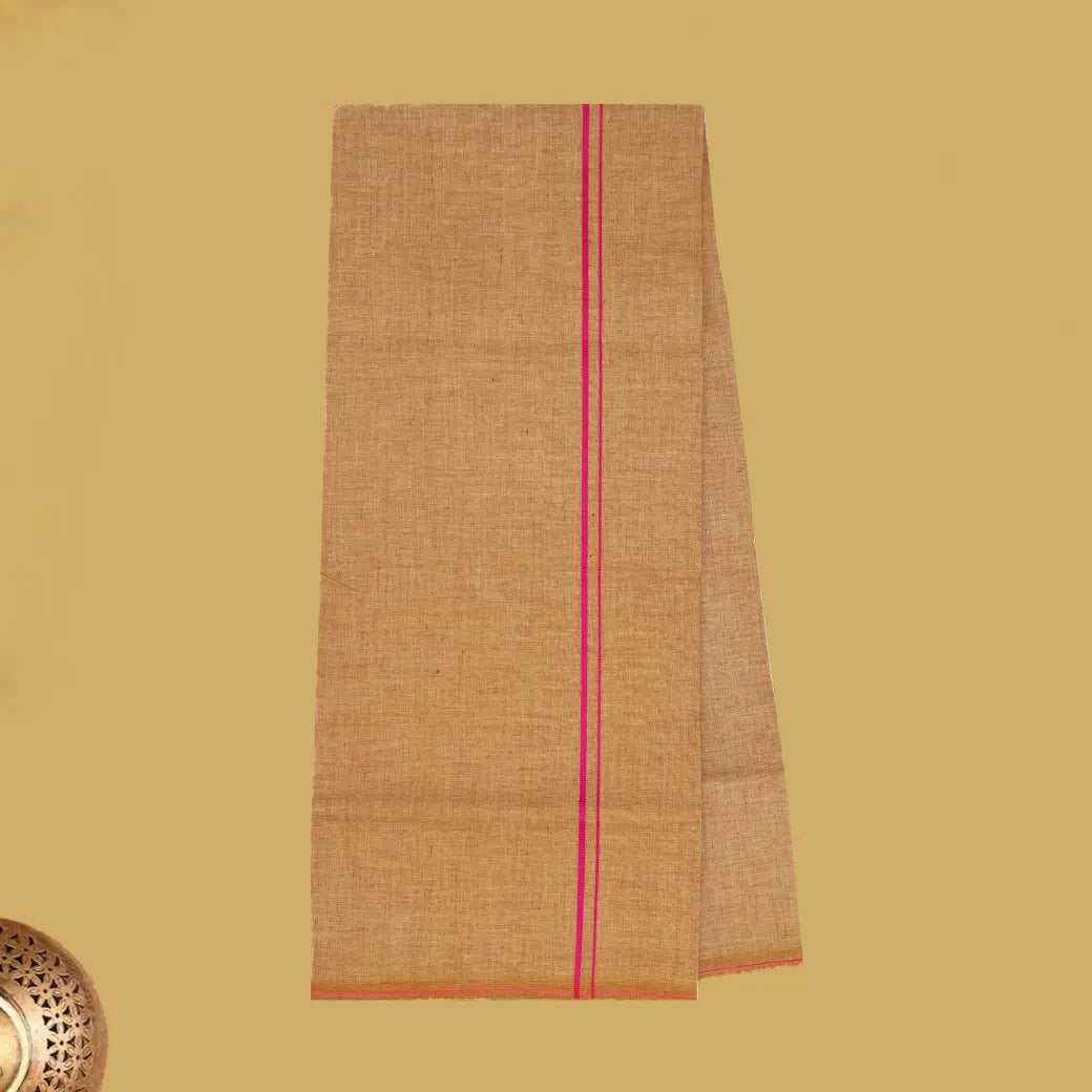 Dark Brown Men’s Traditional Color Dhoti