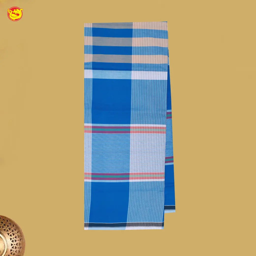 Men’s Checked Cotton Stitched Lungi