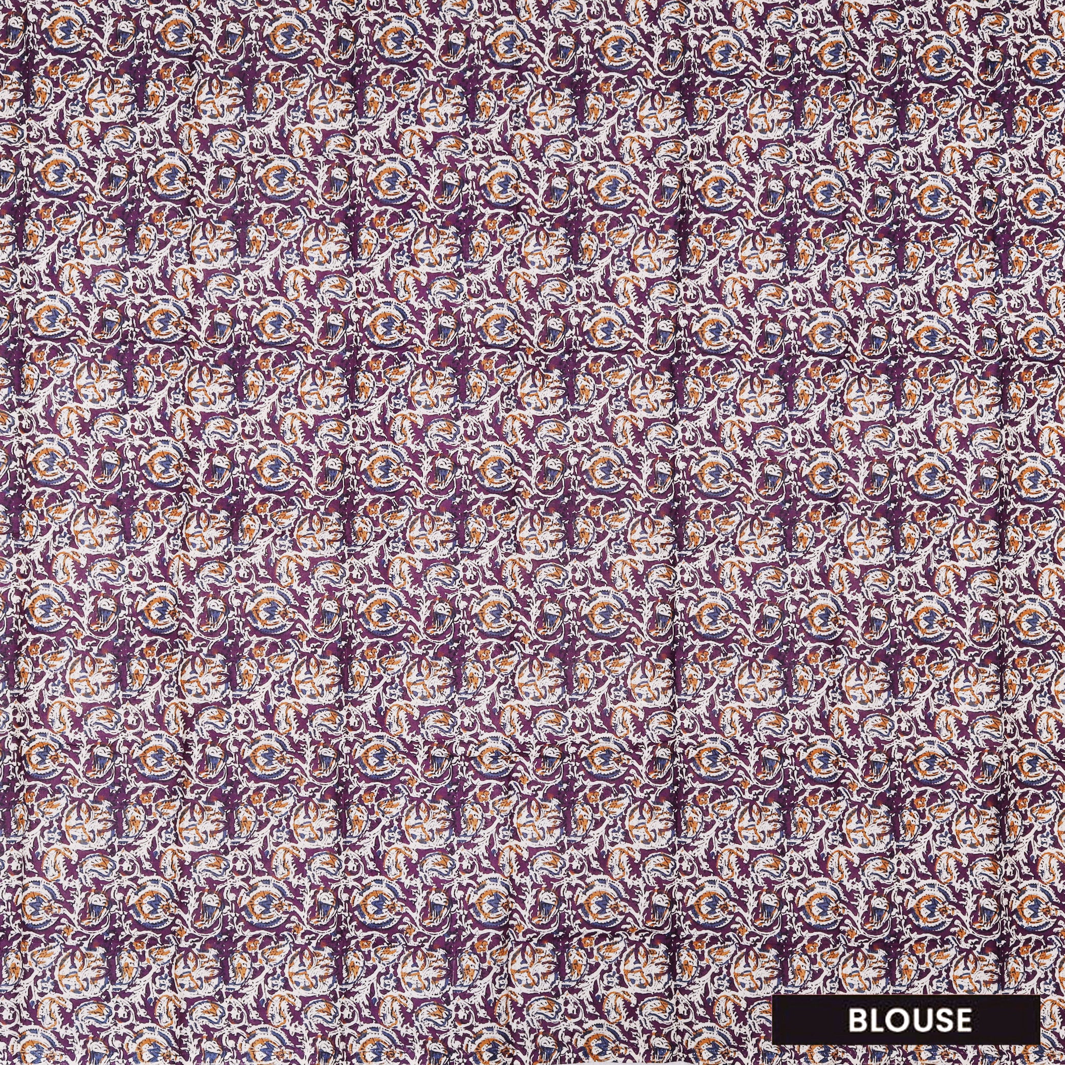Lavender Linen Cotton Saree with Contrast Blouse