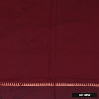 Dark Green With Brown Premium Quality Kalyani Cotton Saree