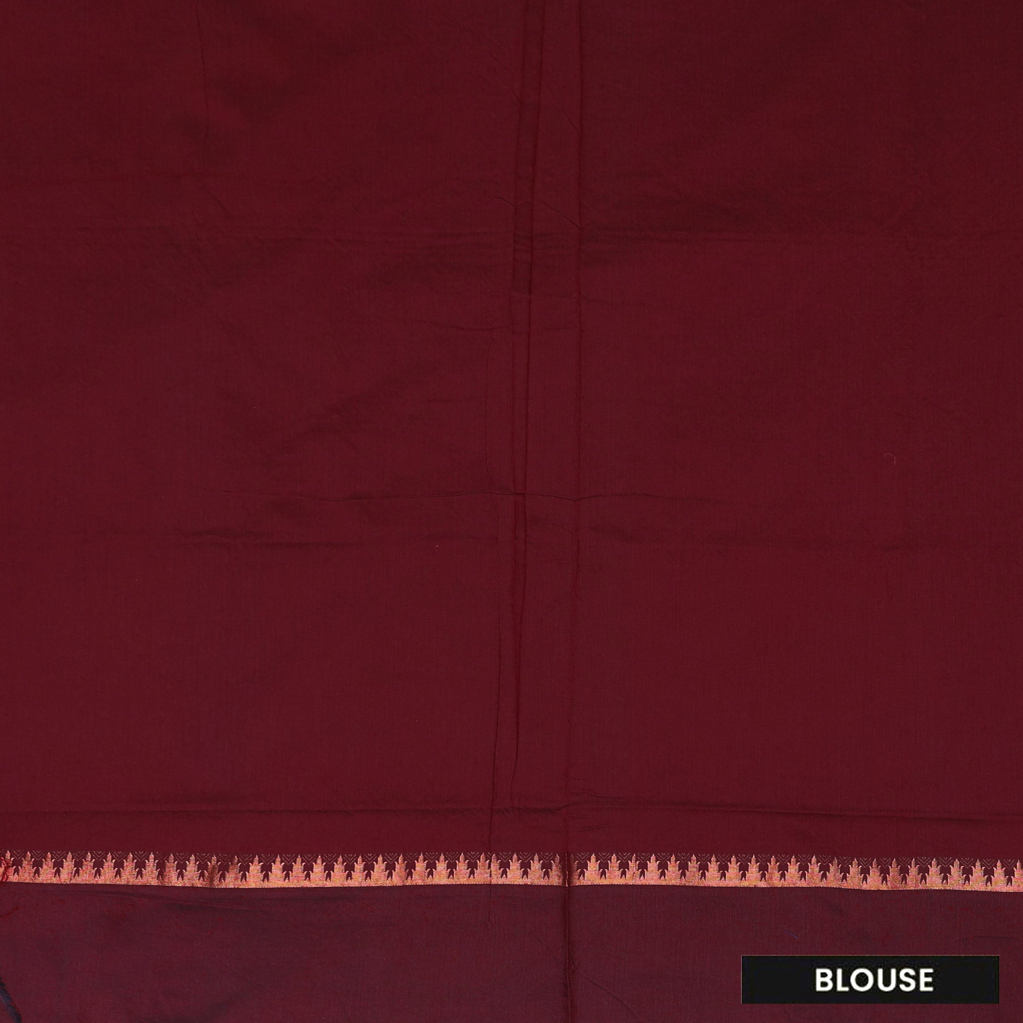 Dark Green With Brown Premium Quality Kalyani Cotton Saree