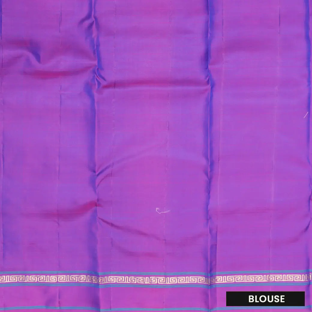 Blue with Purple Soft Silk Saree