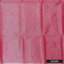 purple and coral pink Tissue Silk Saree