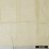 Yellow Color Linen Cotton Saree