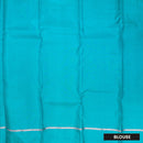 Blue Colour Gold Zari Border Yuvana Semi Soft Silk Saree