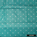 Turquoise Blue with Green Soft Silk Saree
