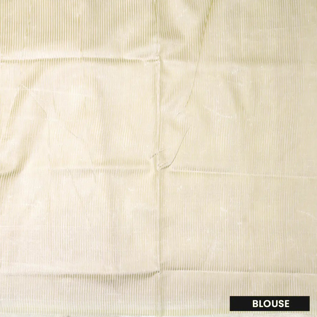 Cream Colour Fancy Weaving Saree