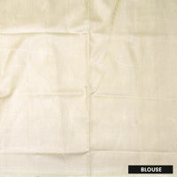 Cream Colour Fancy Weaving Saree