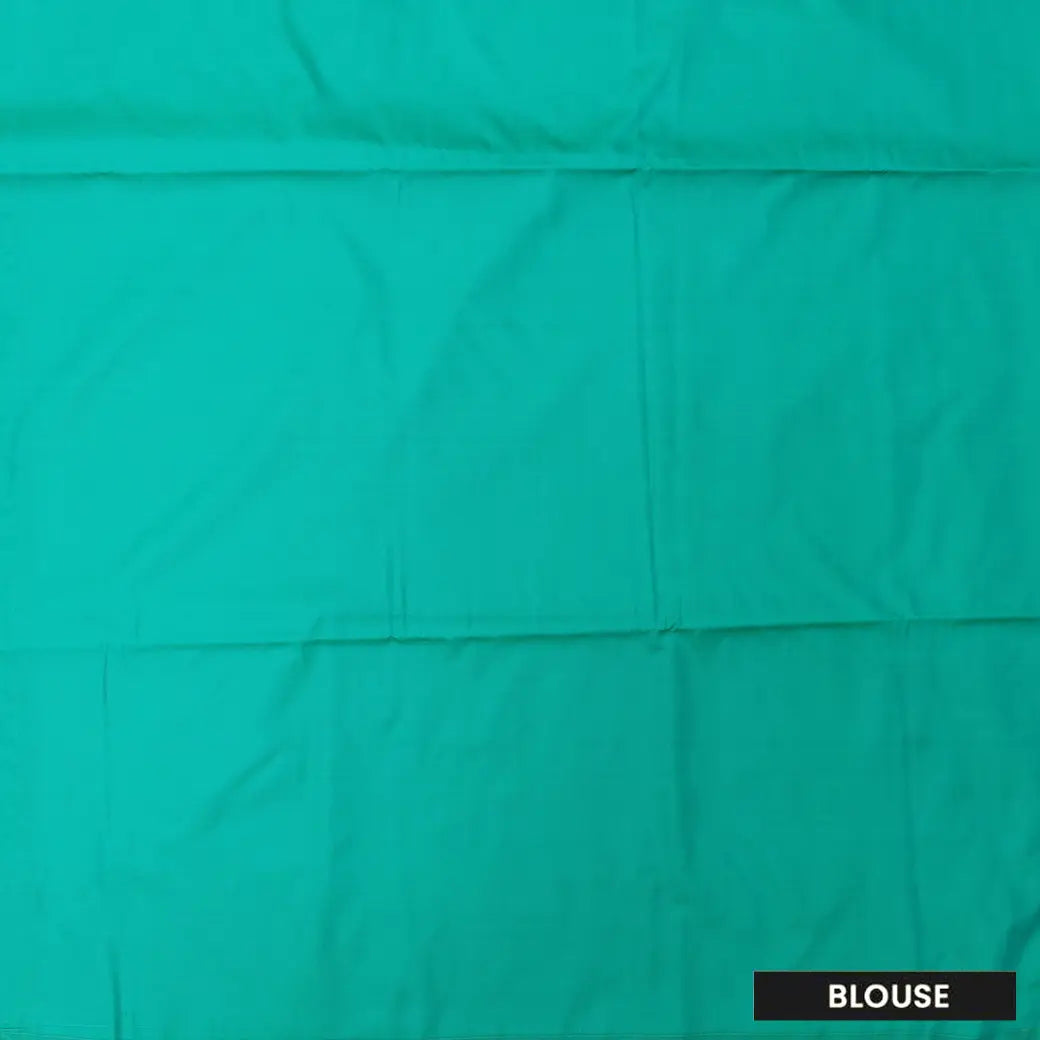 LEMON YELLOE with TEALGREEN Soft Silk Saree