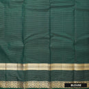 Dark Green With  Gold Zari Yuvana Semi Soft Silk Saree