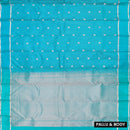 Blue Colour Gold Zari Border Yuvana Semi Soft Silk Saree