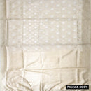Cream Colour Fancy Weaving Saree