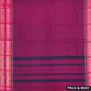 Magenta With Pink  Pure Chettinad Cotton Saree without Blouse