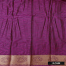 Blue with Purple Art Silk Saree