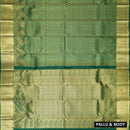 Green pure Kanchipuram silk saree