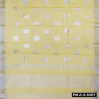 Yellow Color Linen Cotton Saree