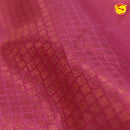 Grey With Tomato Pink Semi Silk Set Saree