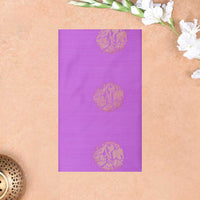 Purple with Green Soft Silk Saree