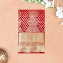 Red Color Golden Zari Border Wedding Silk Saree