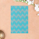 Sky Blue With Dark Brown Soft Silk