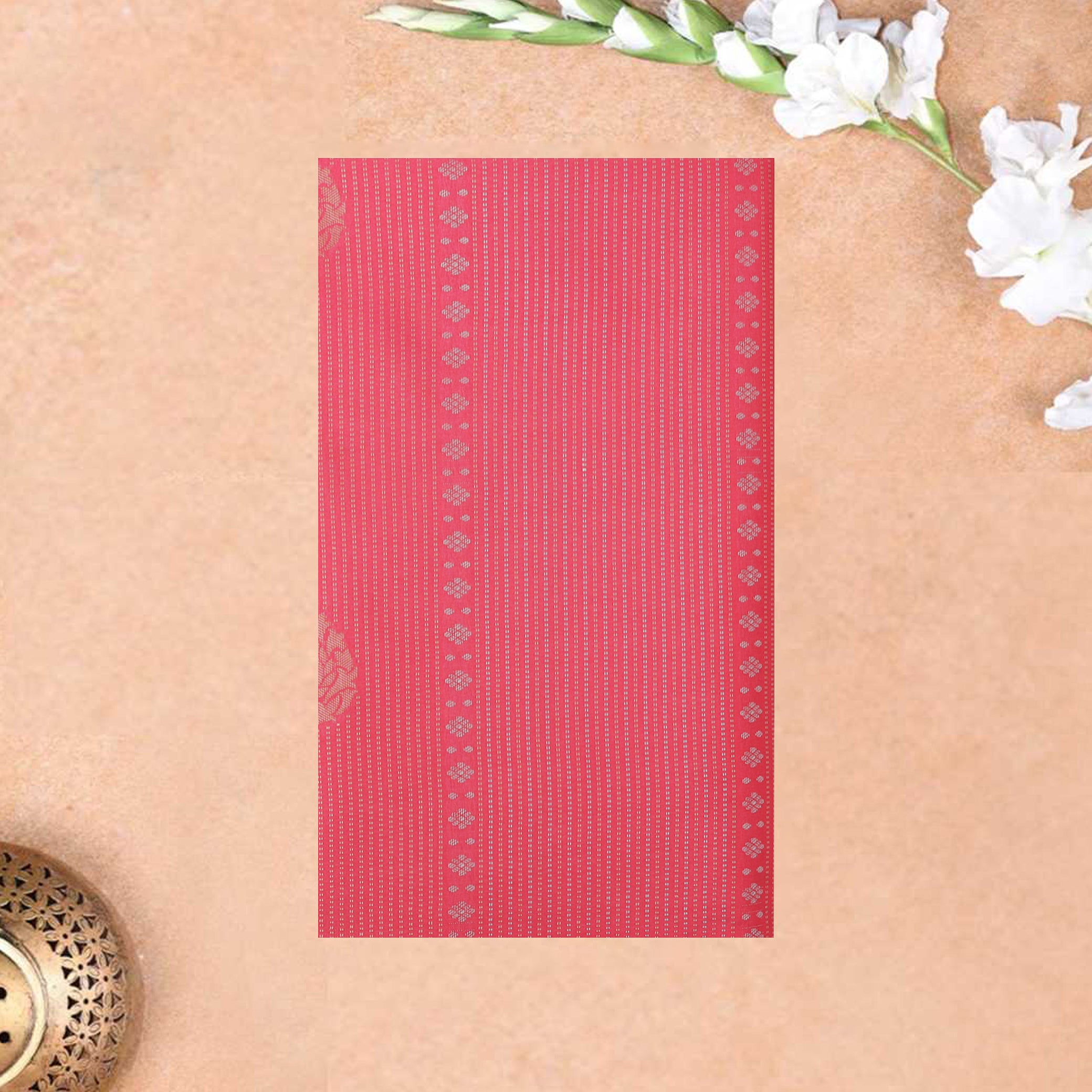 Rose Pink With Light Purple  Soft Silk Saree