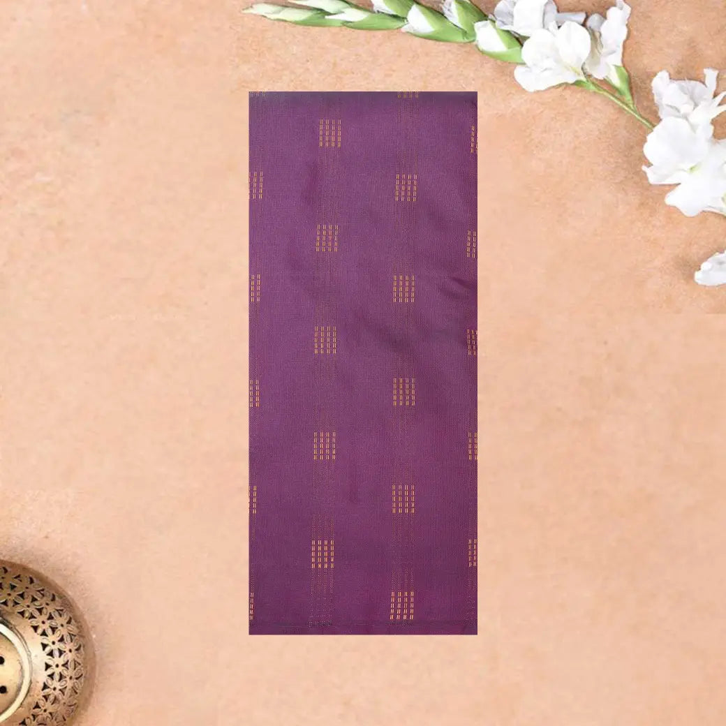 Purple With Elaichi Green Arani Silk Saree