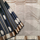 Block Colour Gold Zari Border Yuvana Semi Soft Silk Saree