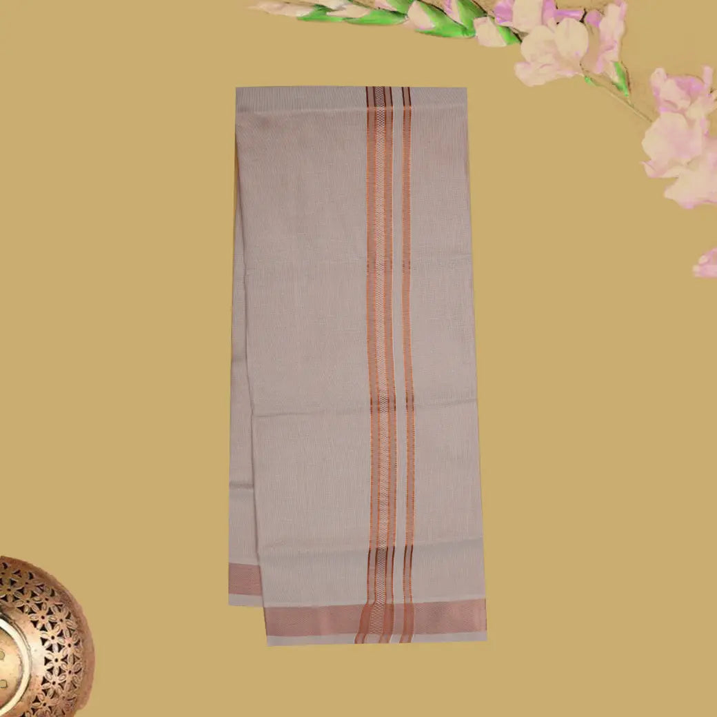 Copper Tissue with Men’s Dhoti