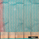 Orange with Green Art Silk Saree