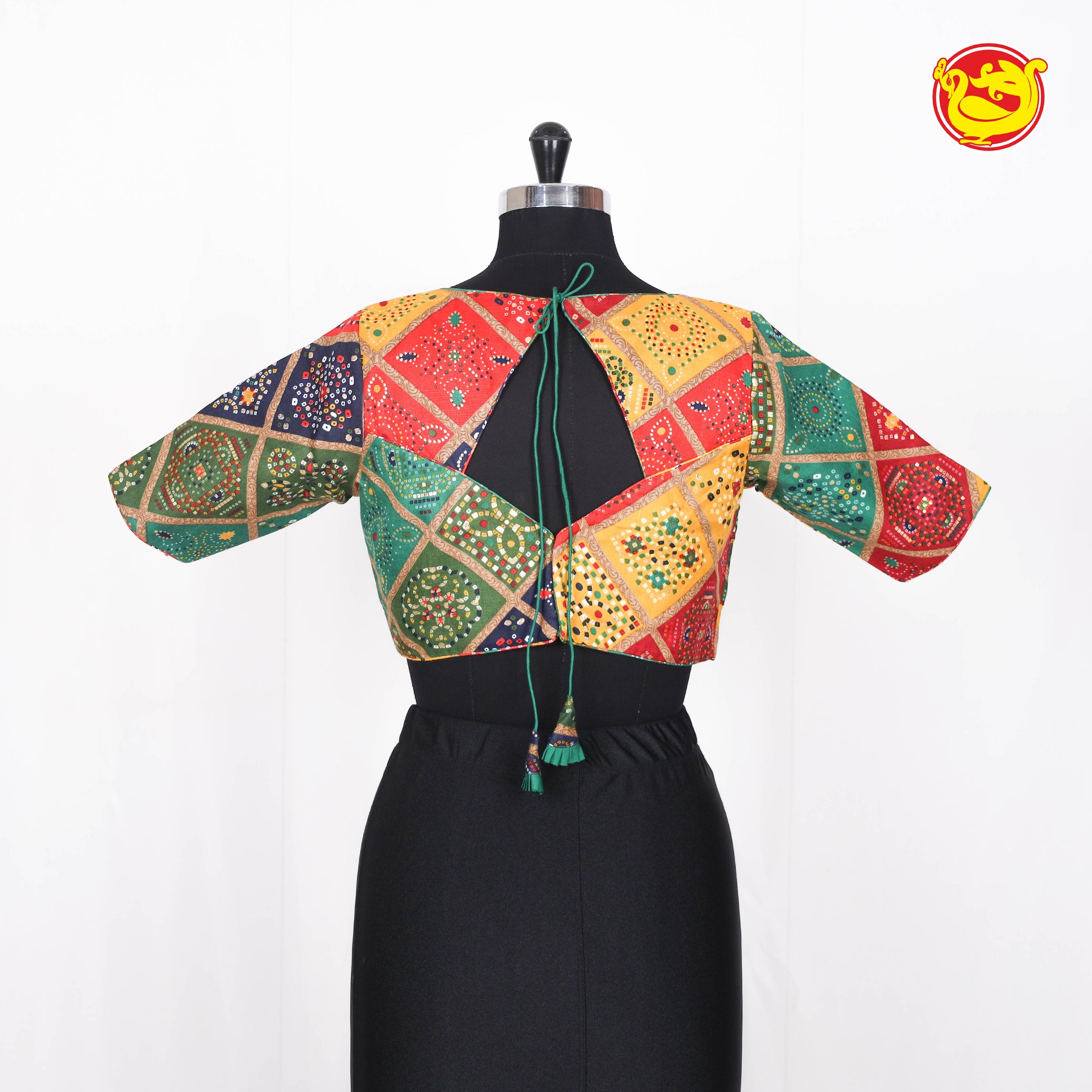 Multicolor Bandhej printed Readymade blouses