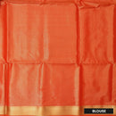 reddish-pink Tissue Silk Saree