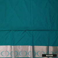 Purple with Green Soft Silk Saree