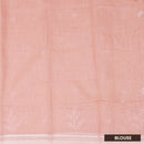 Peach  Color Linen Cotton Saree