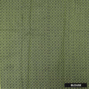 Lime green With Black Zari Silk Cotton Saree