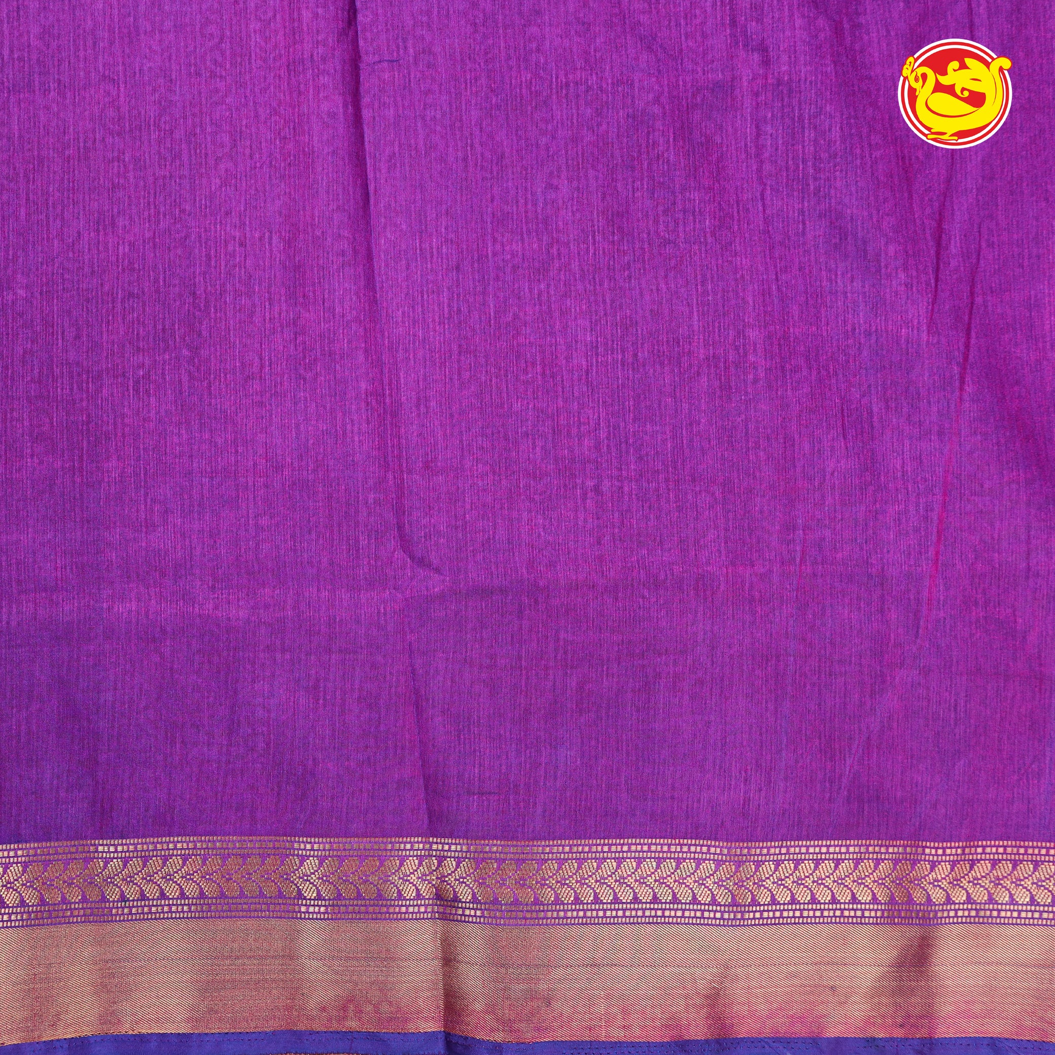 Royal blue with purple Patola art silk saree
