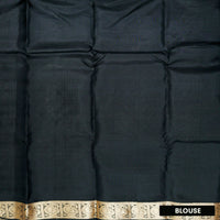 Block Colour Gold Zari Border Yuvana Semi Soft Silk Saree