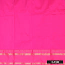 bright green and Magenta Soft Silk Saree