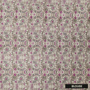 Dark Purple Linen Cotton Saree with Contrast Blouse