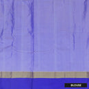 Cream With Royal Blue Arani Silk Saree
