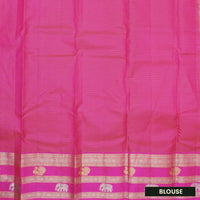 DARK GREENwith PURPLE Traditional Soft Silk Saree