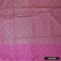 Green with Pink Soft Silk Saree