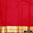 Red Color Golden Zari Border Wedding Silk Saree