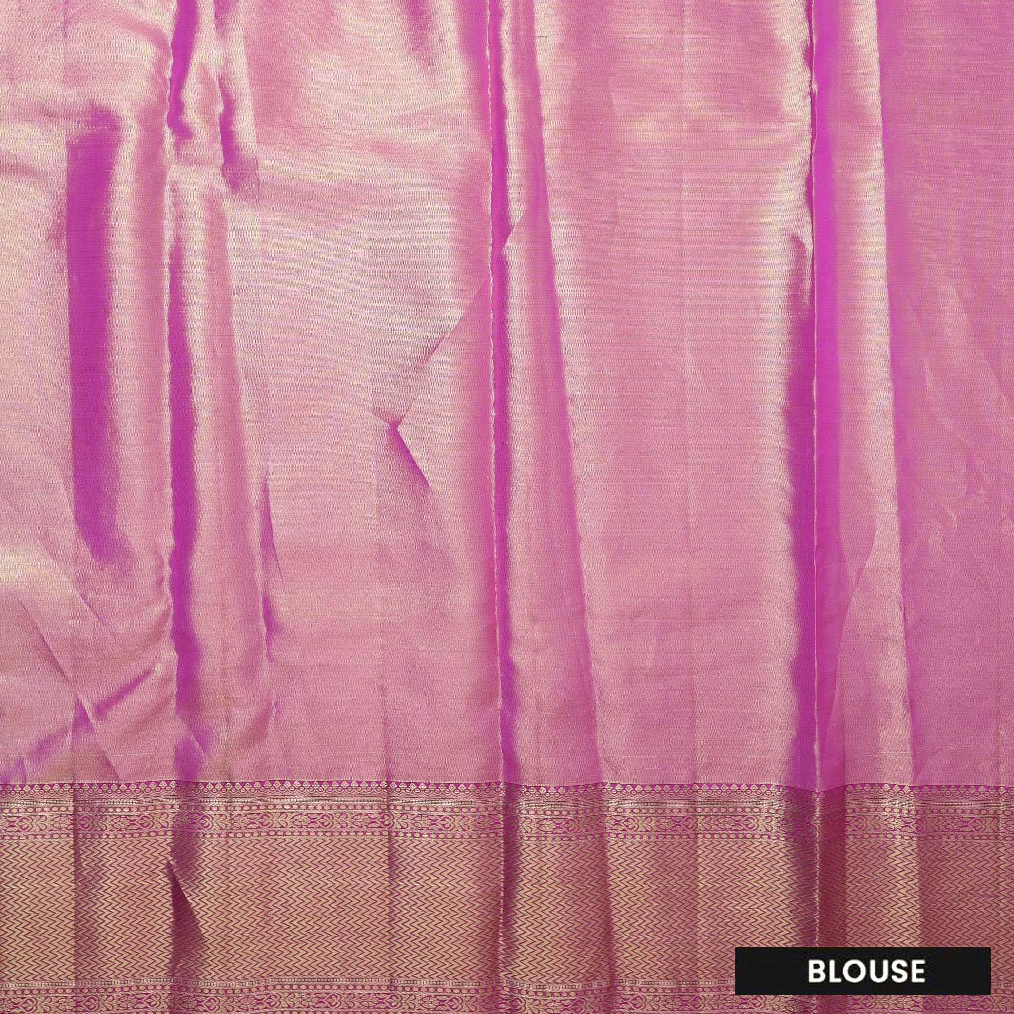 Light Green With Pink Golden Zari Border Wedding Silk Saree