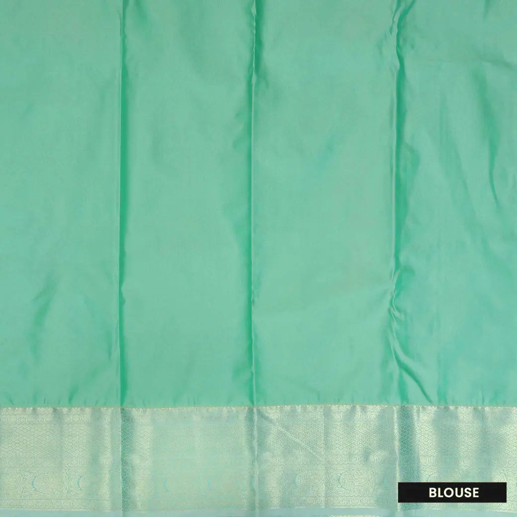 Purple with Sea Green Soft Silk Saree