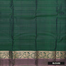 Dark Purple With  Green Gold Zari Yuvana Semi Soft Silk Saree