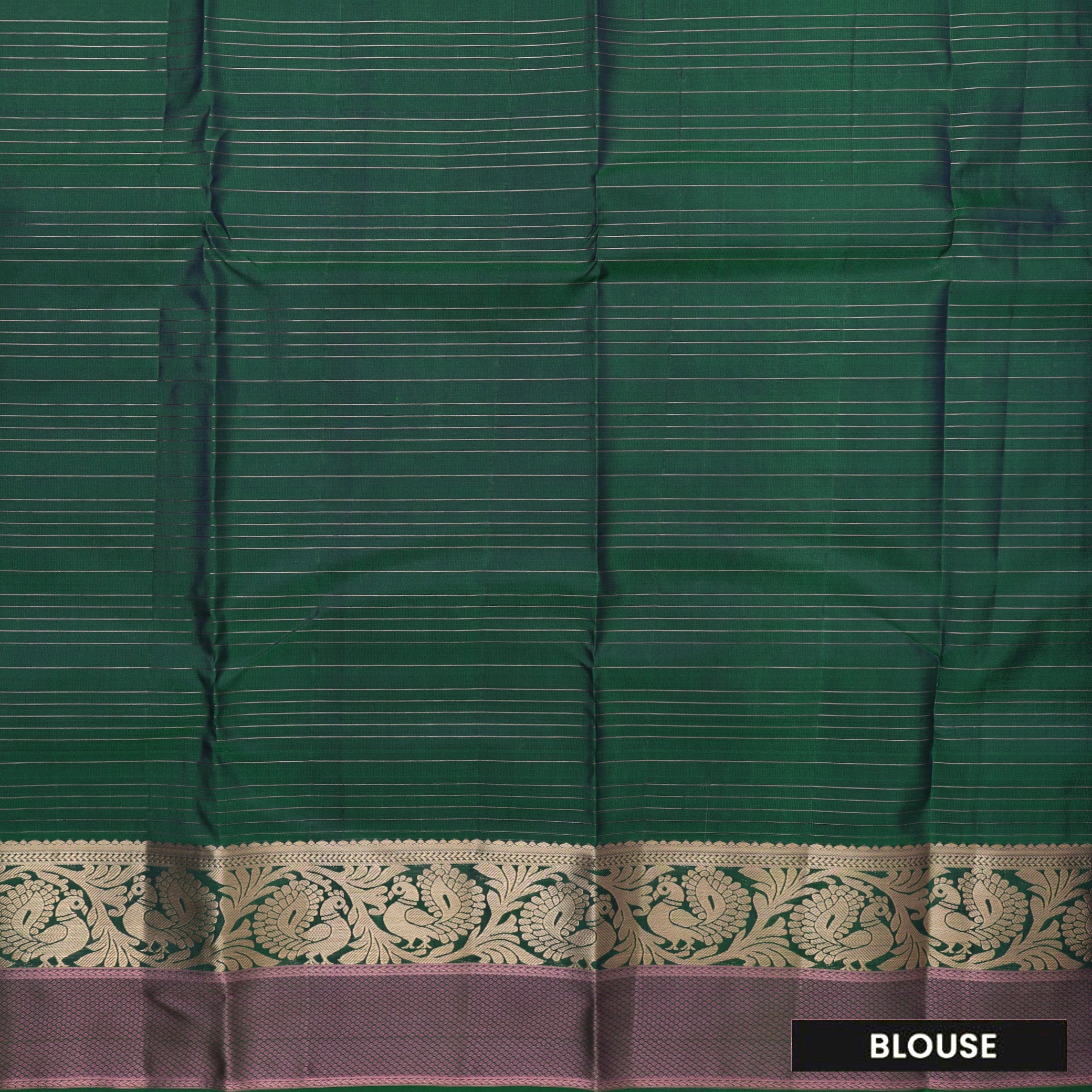 Dark Purple With  Green Gold Zari Yuvana Semi Soft Silk Saree