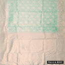 GREEN WITH PASTEL LITCHI SILK SAREES