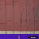 Double Shade Brown with Blue Arani Silk Saree